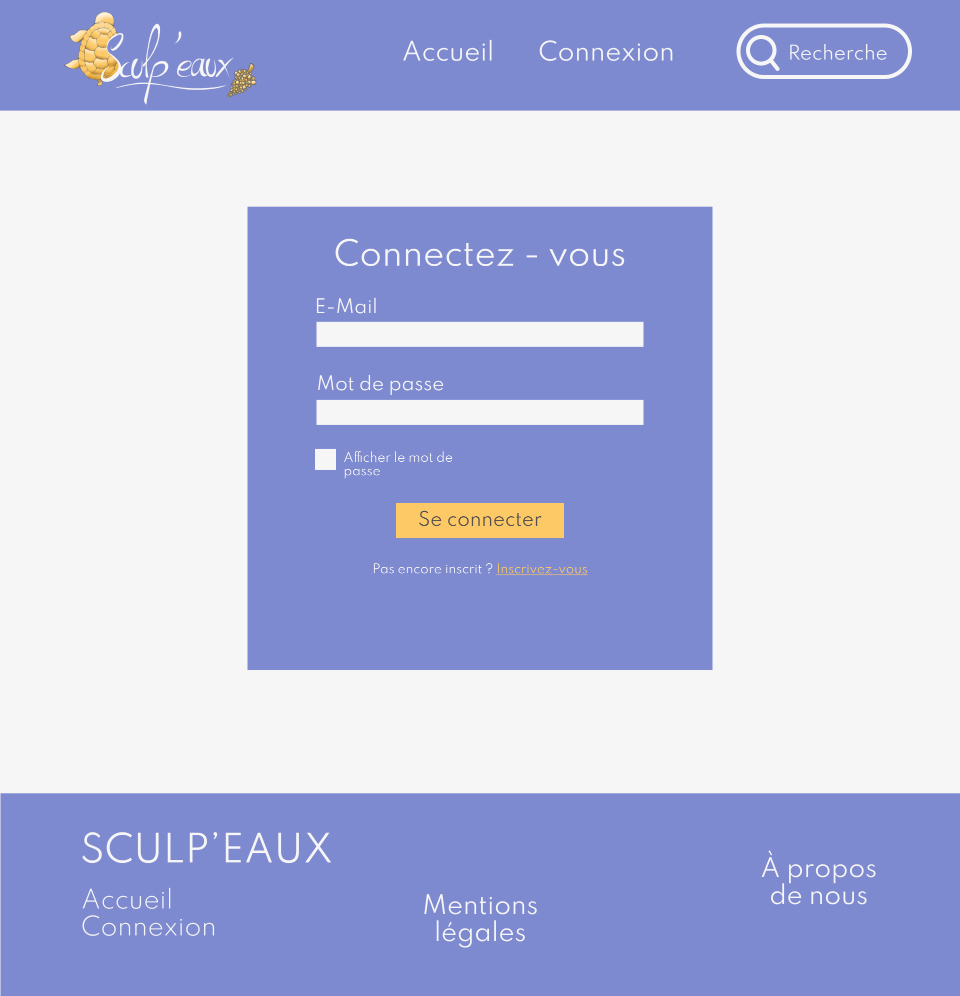 page connexion